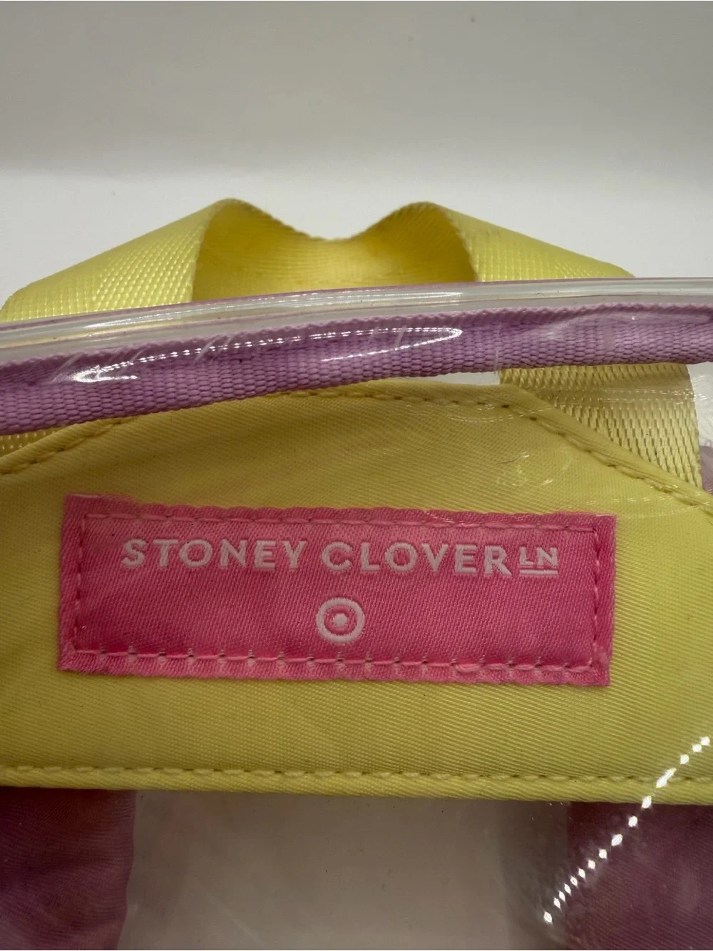 Stoney Clover Lane x Target Clear Mini Backpack Pastel Transparent PVC Bag
